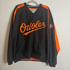 Vintage MLB Genuine Merchandise Baltimore Orioles Pullover Jacket Size Large